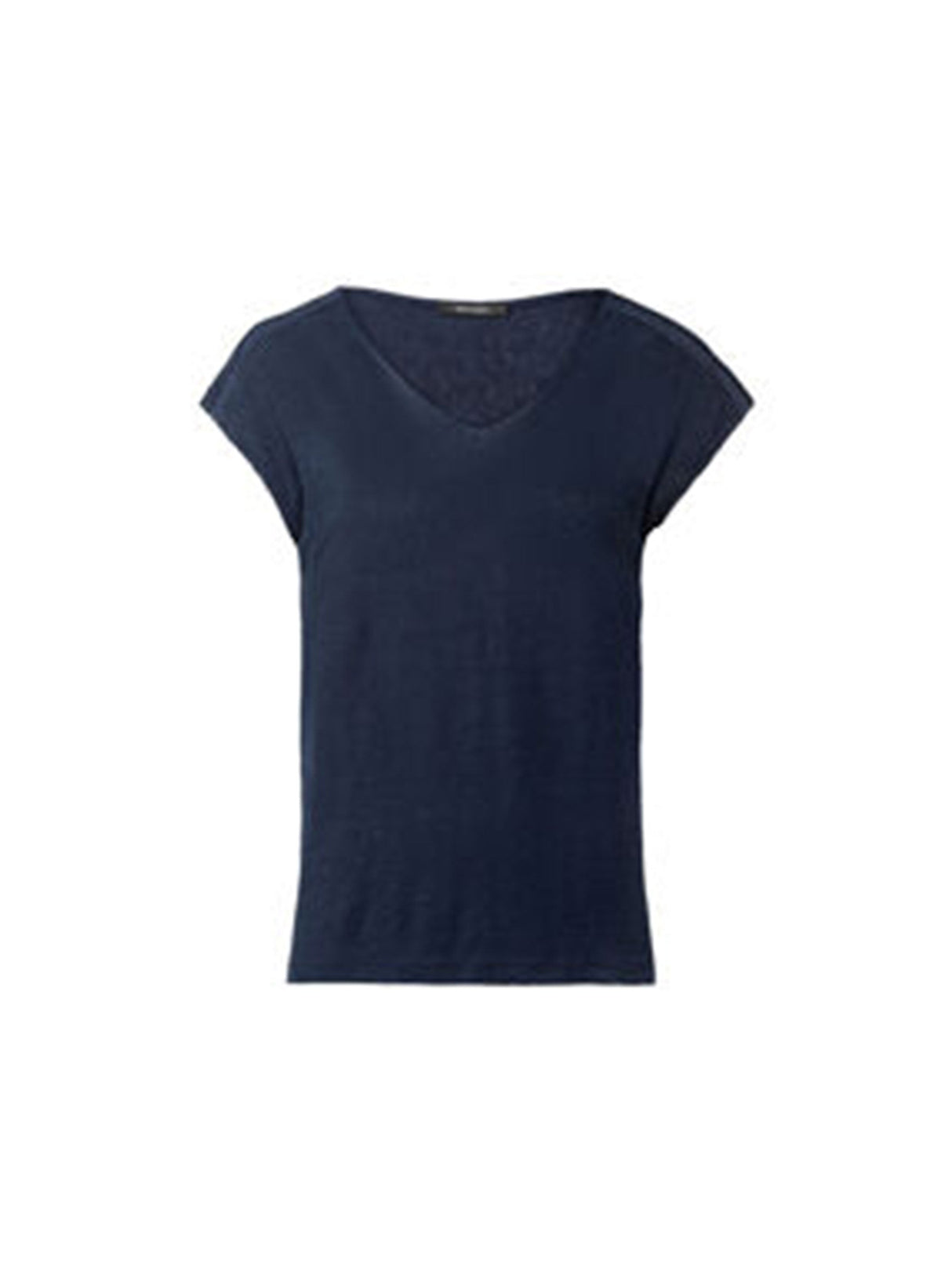 Women's Linen T-Shirt,Navy