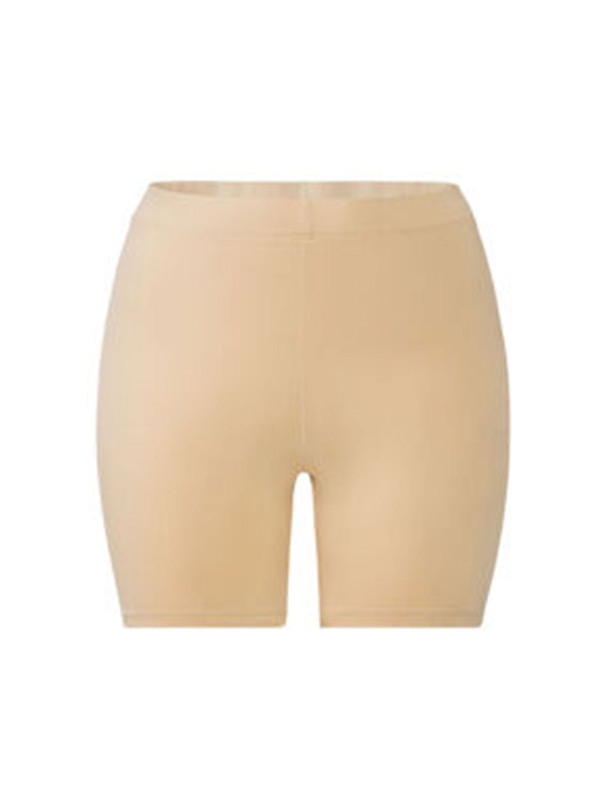 Women's Plain Skinny Shorts,Beige