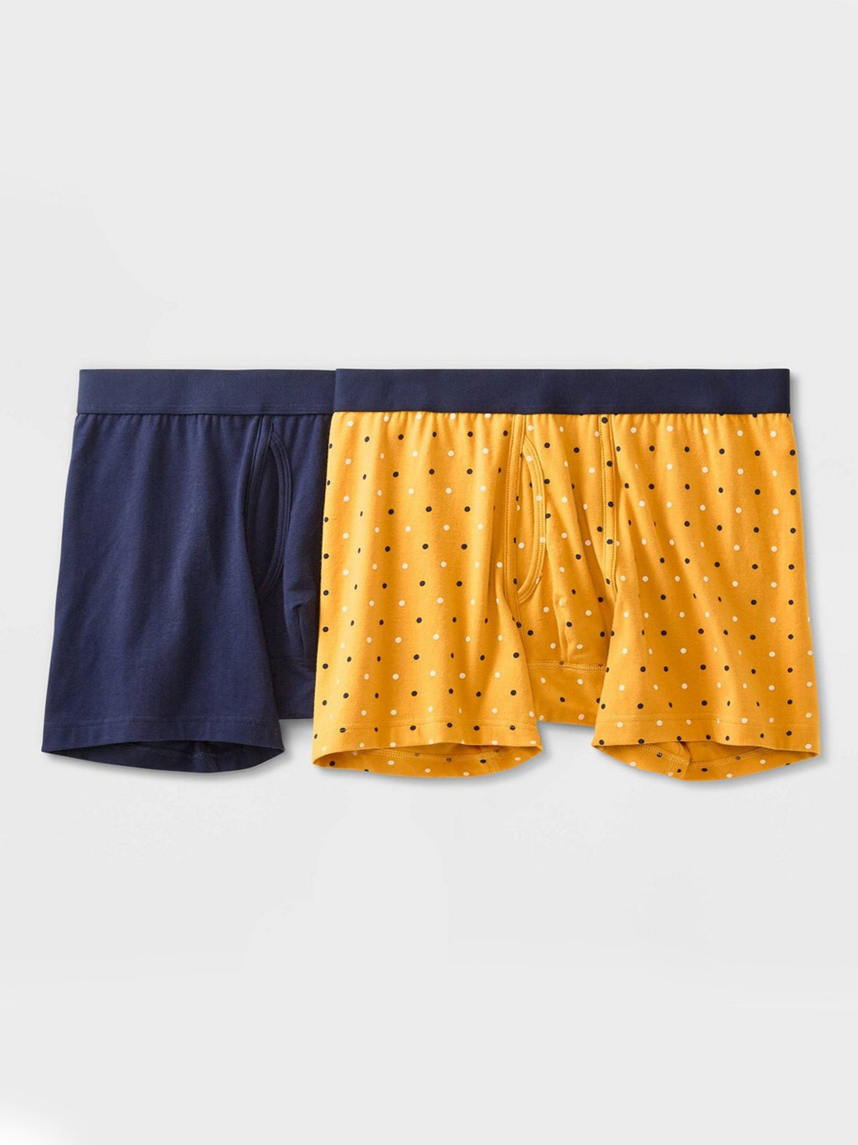 Men's 2 Pcs Boxers Set,Yellow/Navy
