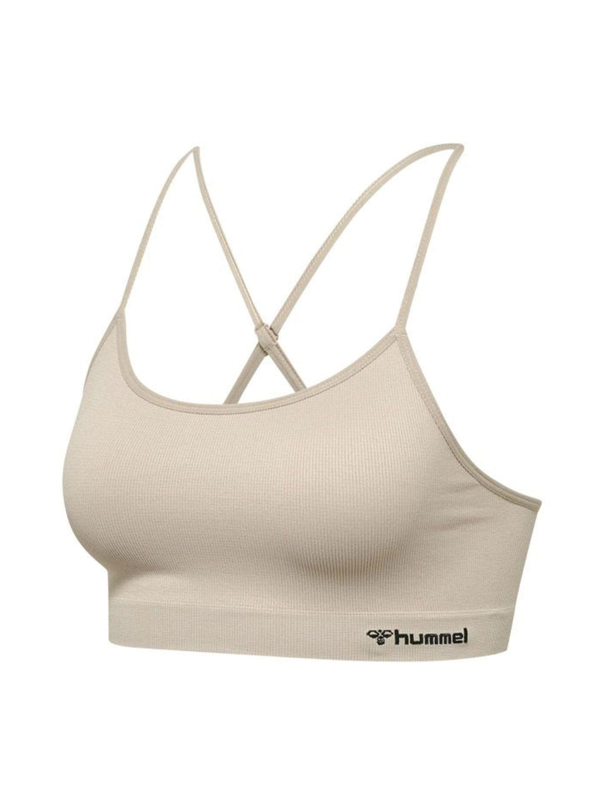 Women's Ribbed Sport Top,Light Beige