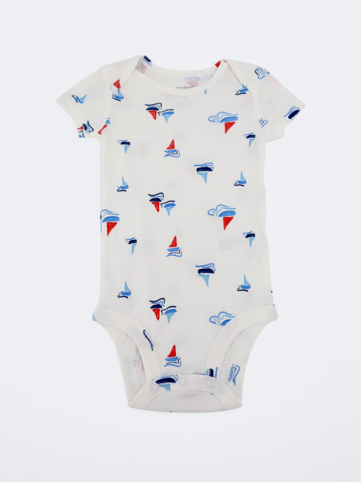 Kids Boy's Printed Bodysuit,White