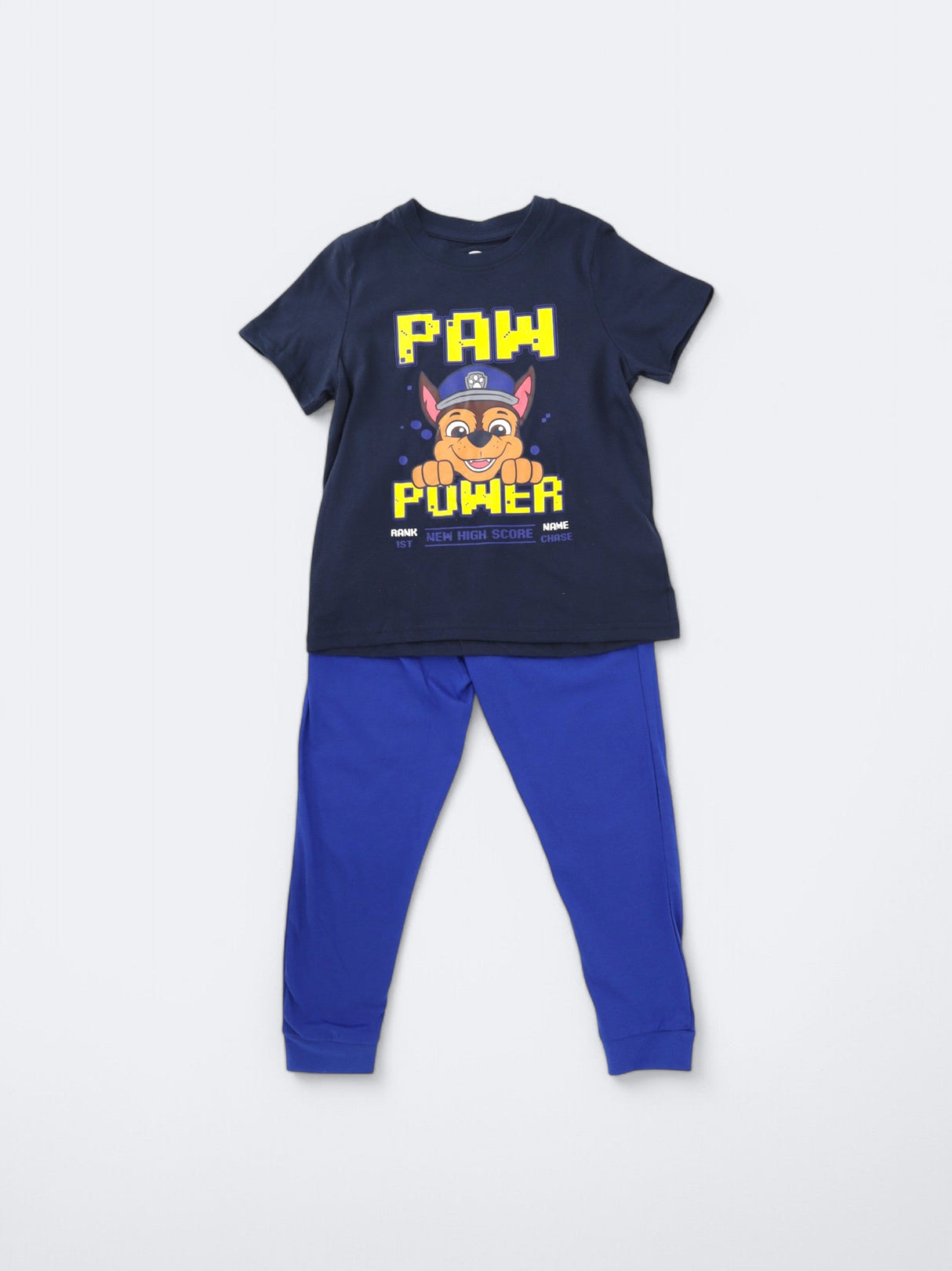 Kids Boy's 2 Pcs Graphic Printed Pajamas Set,Navy/Blue