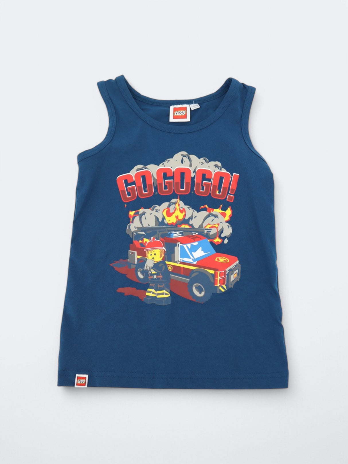 Kids Boy's Graphic Printed Tank Top,Blue