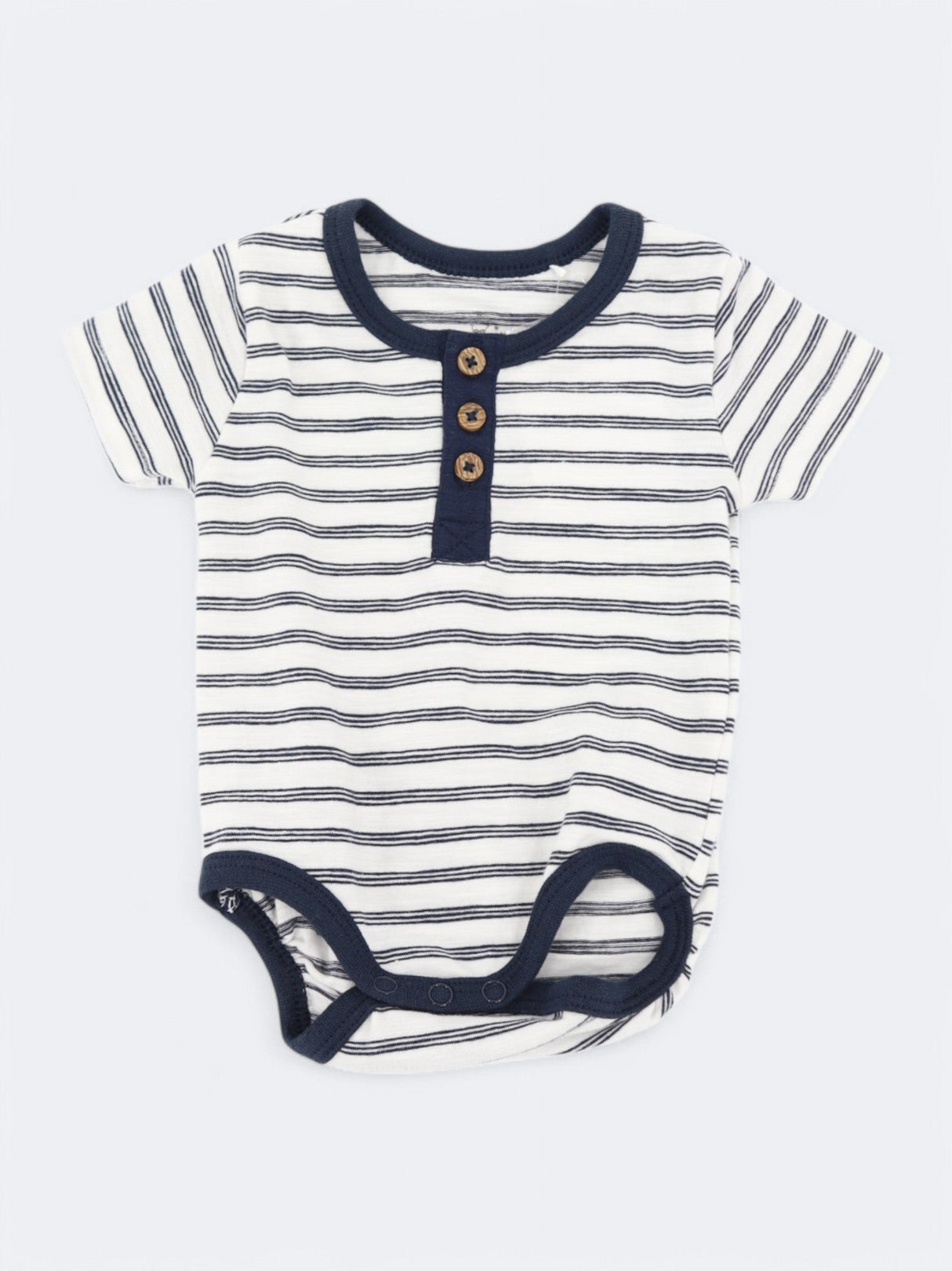 Kids Boy's Striped Bodysuit,Navy/White