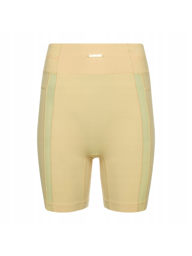 Image for Women's Plain Solid Biker Short,Yellow