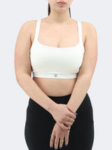 Women's Sports Cropped Top,White