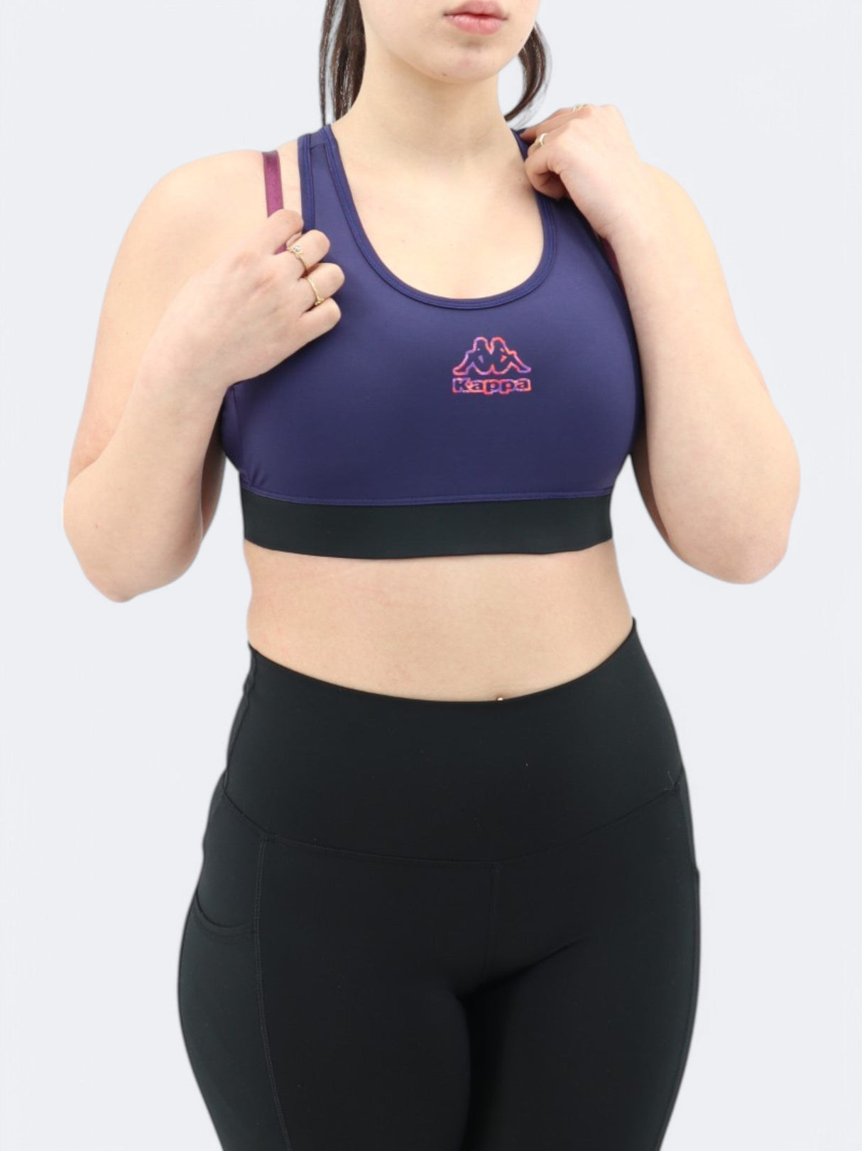 Women's Sports Cropped Top,Navy