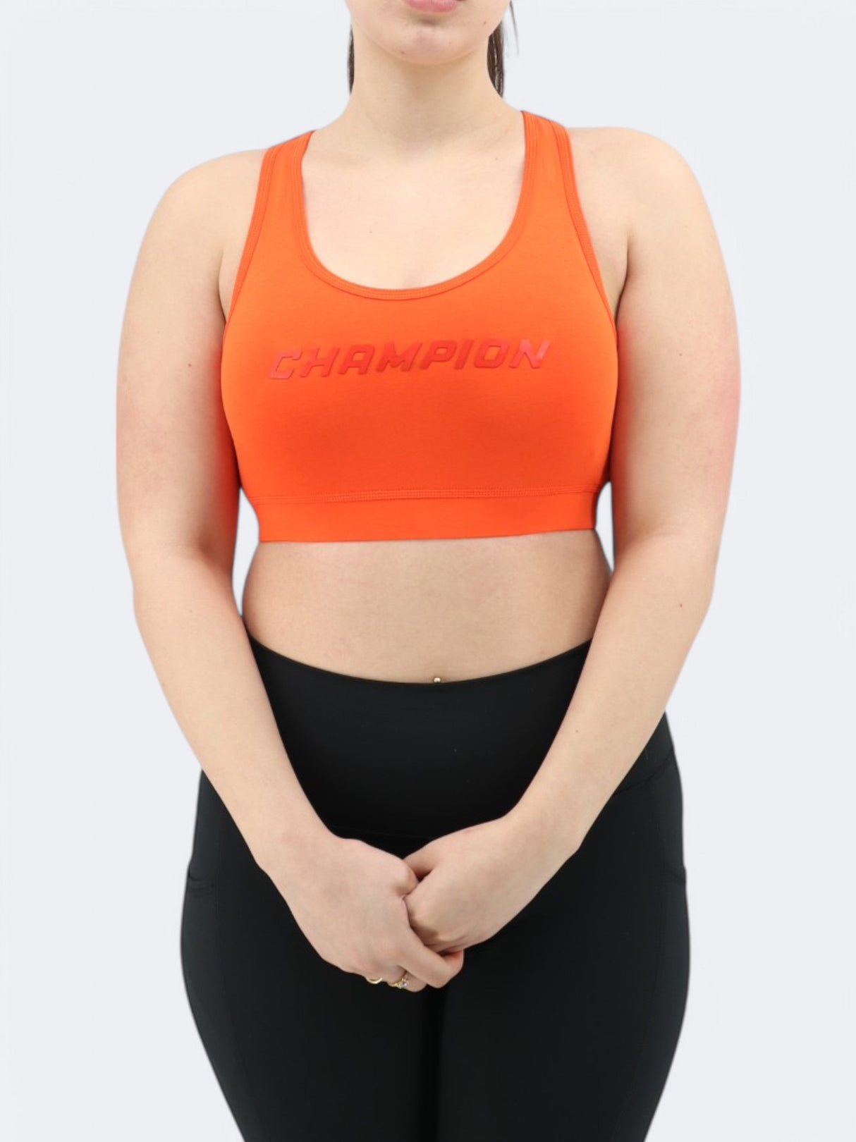 Women's Printed Sports Cropped Top,Burnt Orange