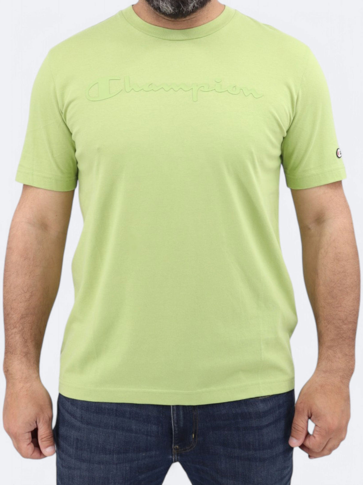 Men's Printed T-Shirt,Light Green