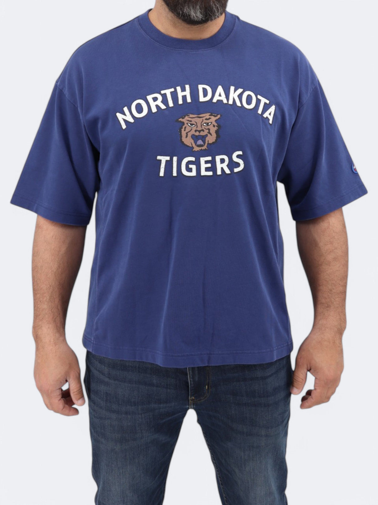 Men's Graphic Printed T-Shirt,Blue