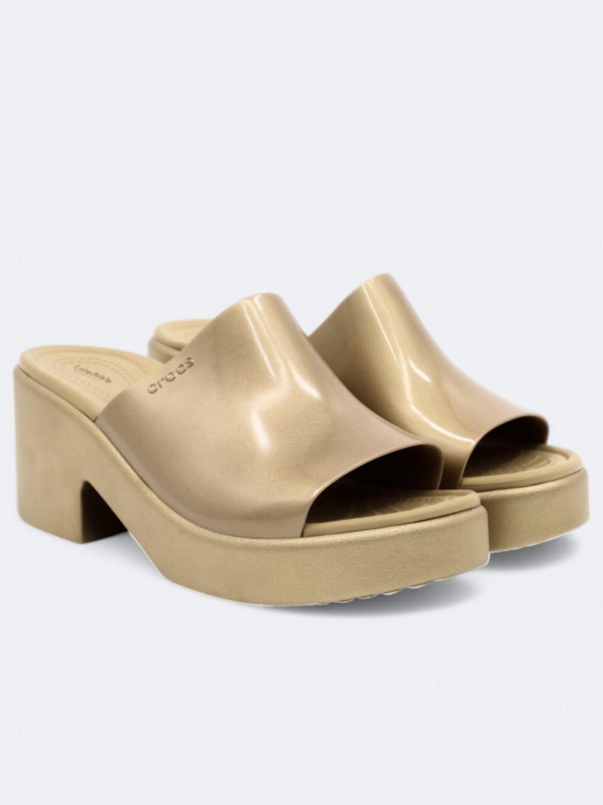 Women's Brooklyn Heel Slippers,Gold