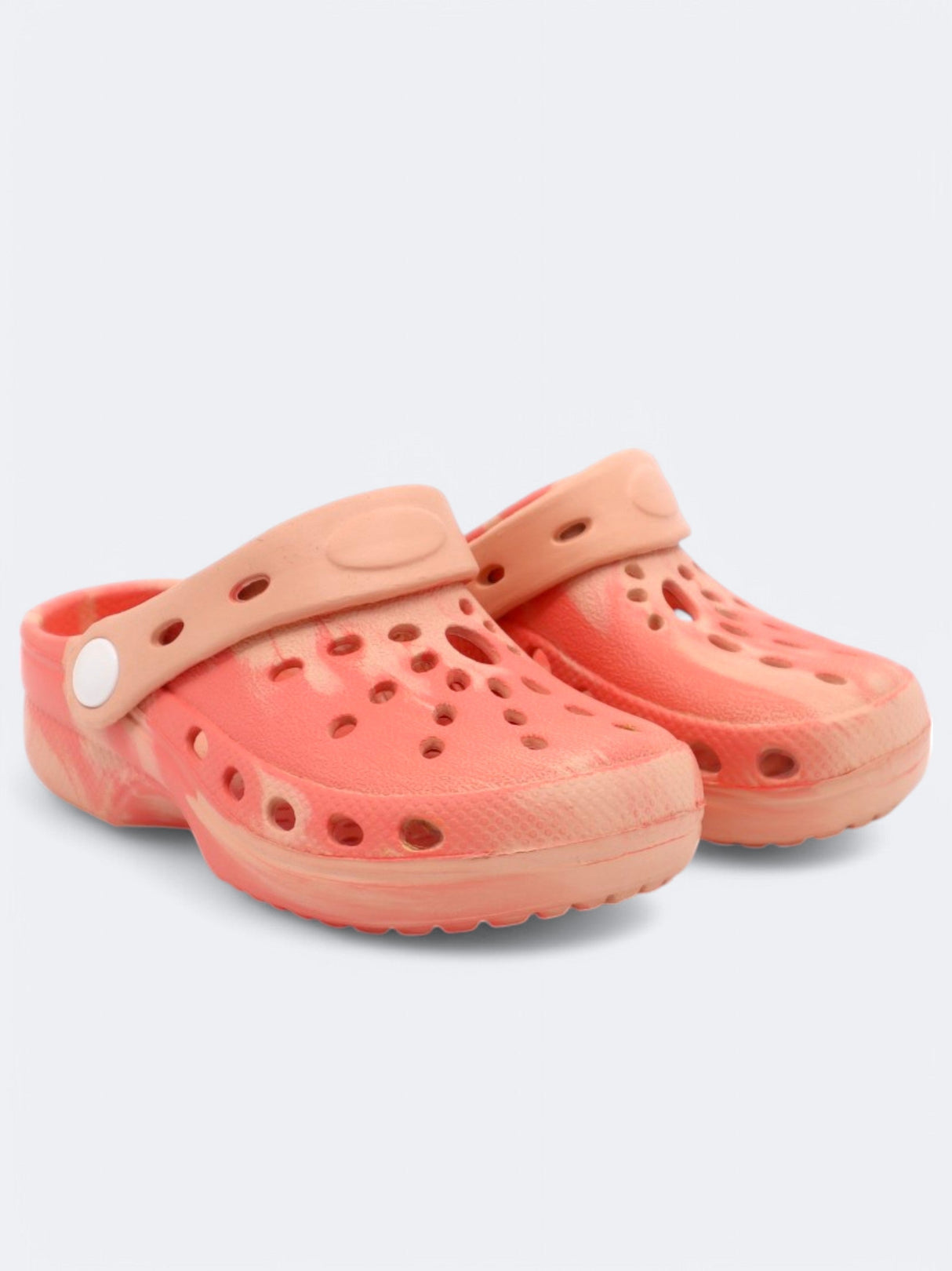 Kids Girl's Printed Slippers,Peach