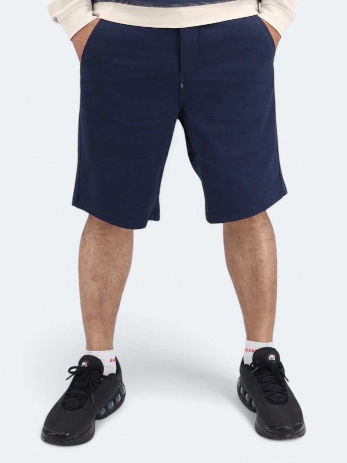Image for Men's Plain Chino Shorts,Navy