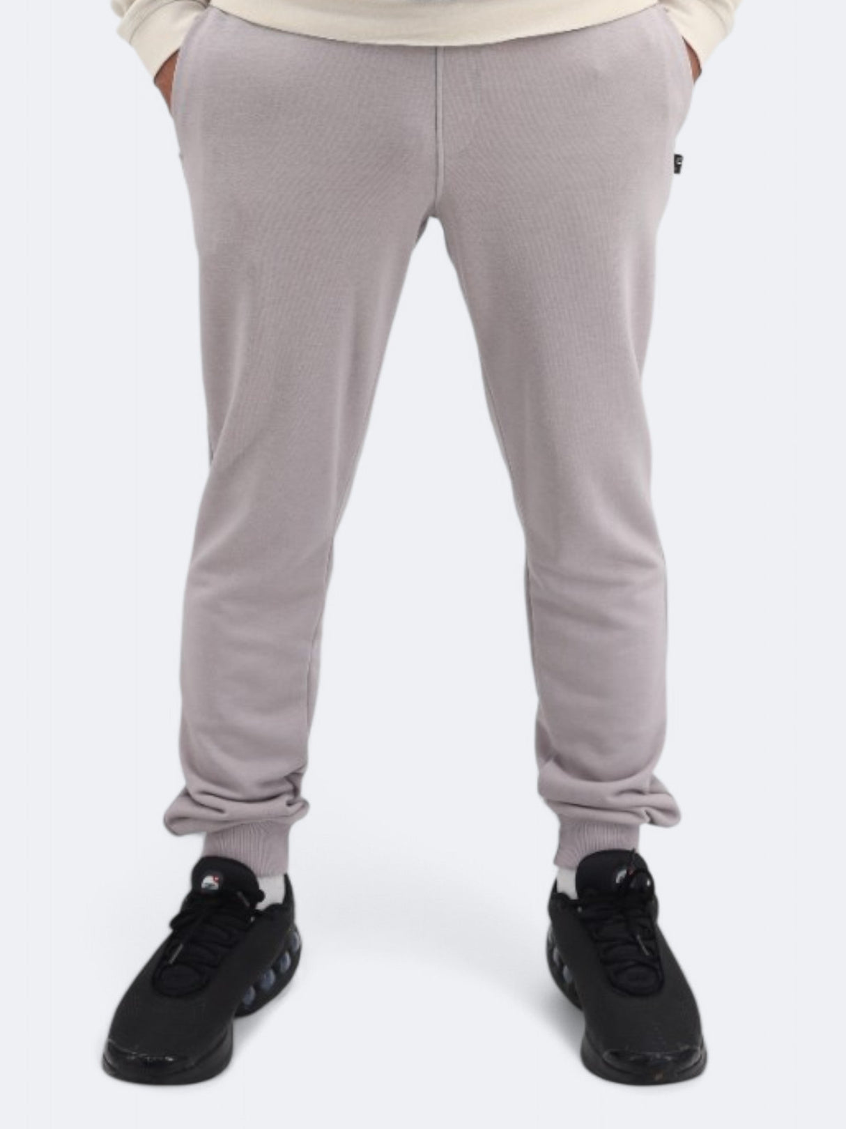 Men's Plain Sweatpants,Light Grey