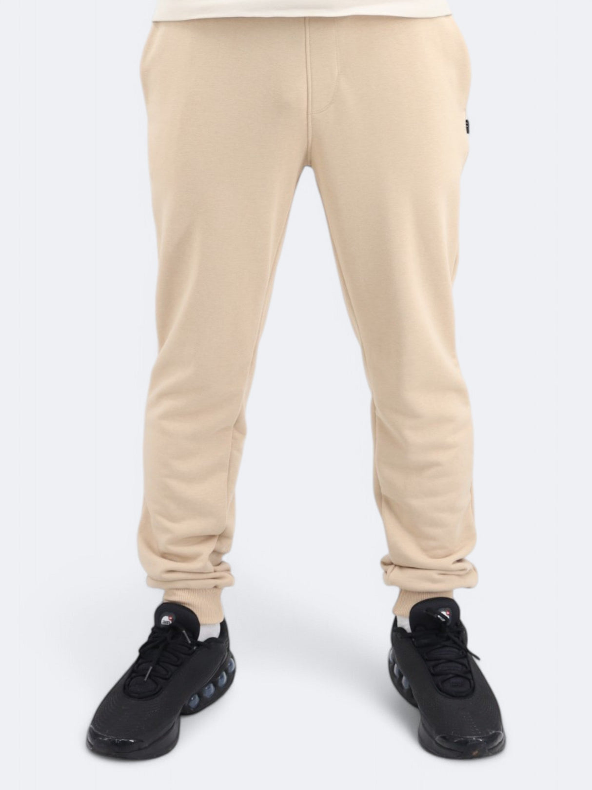 Men's Plain Sweatpants,Beige