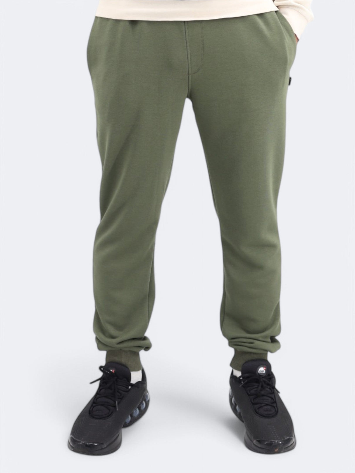 Men's Plain Sweatpants,Olive