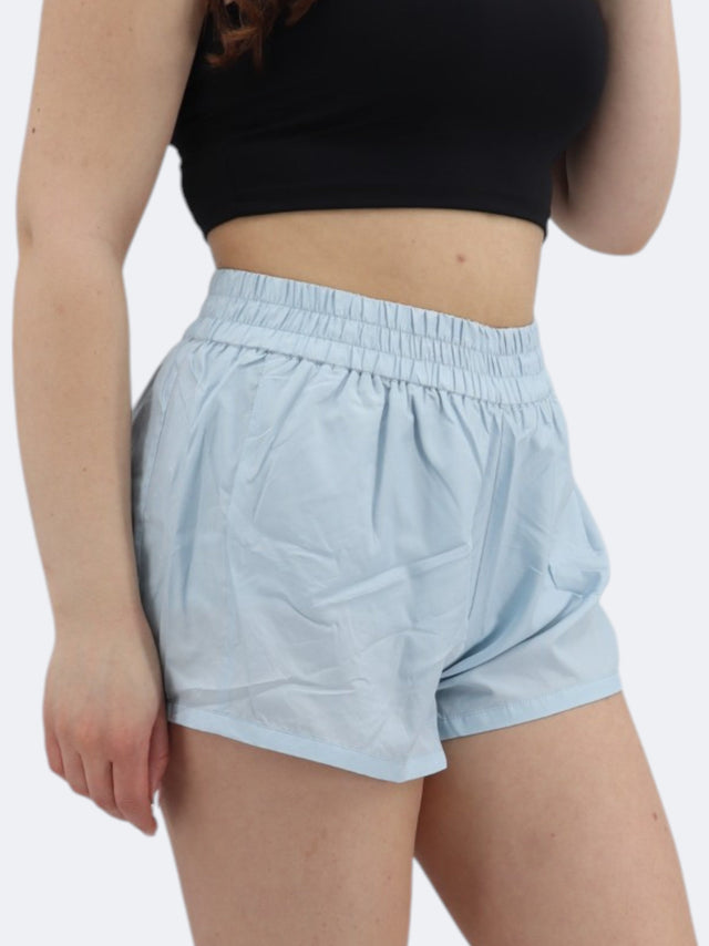 Image for Women's High Waisted Plaid Short,Light Blue