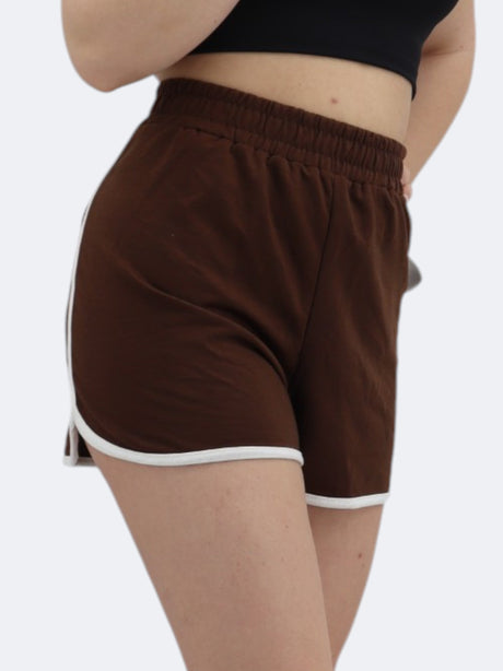 Image for Women's Plain Solid Short,Brown