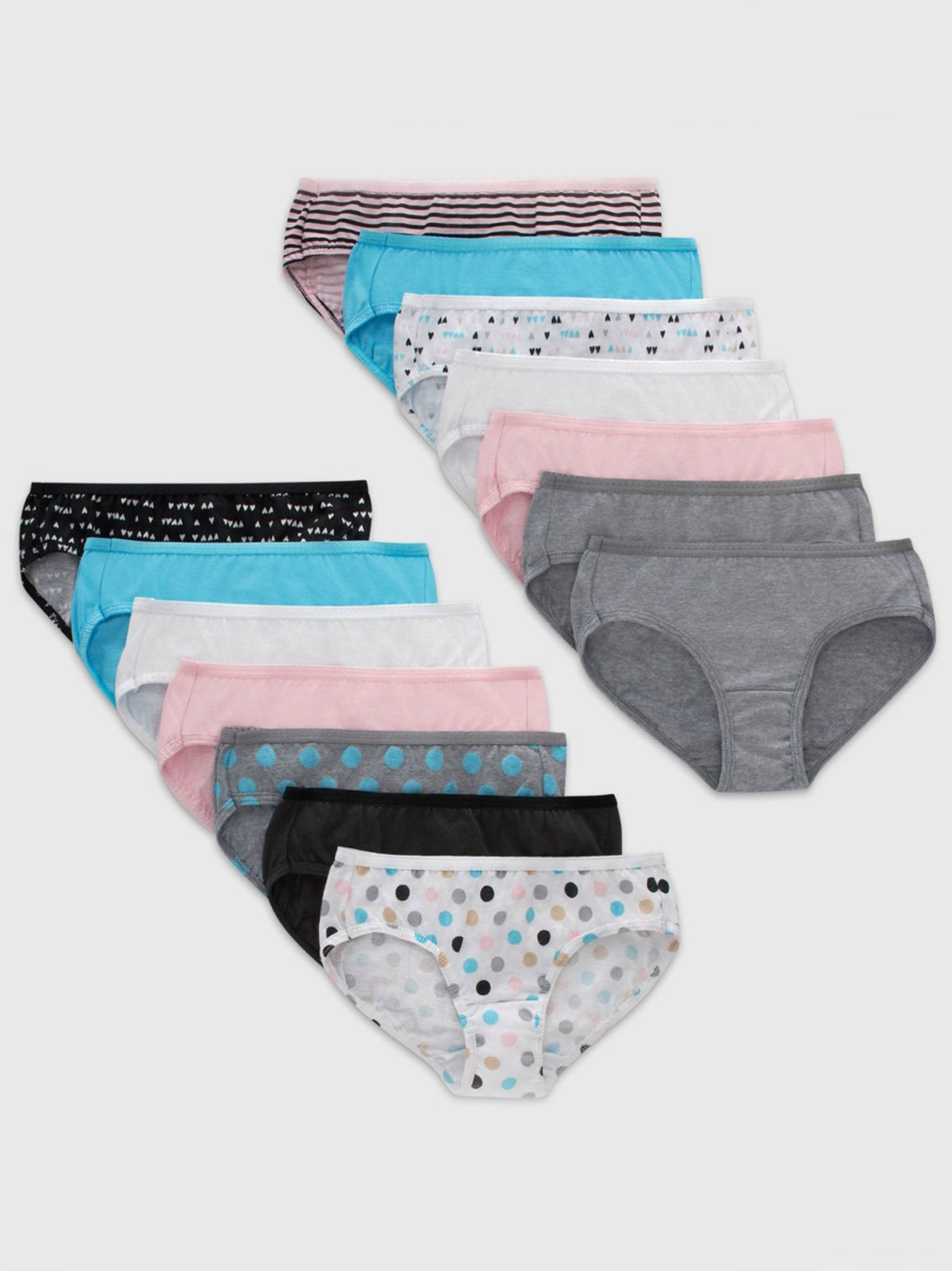 Kids Girl's 15 Pcs Hipsters Set,Multi