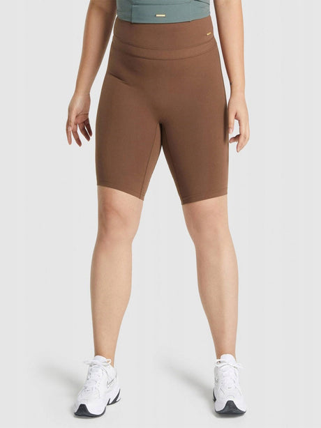 Image for Women's Plain Biker Short,Brown