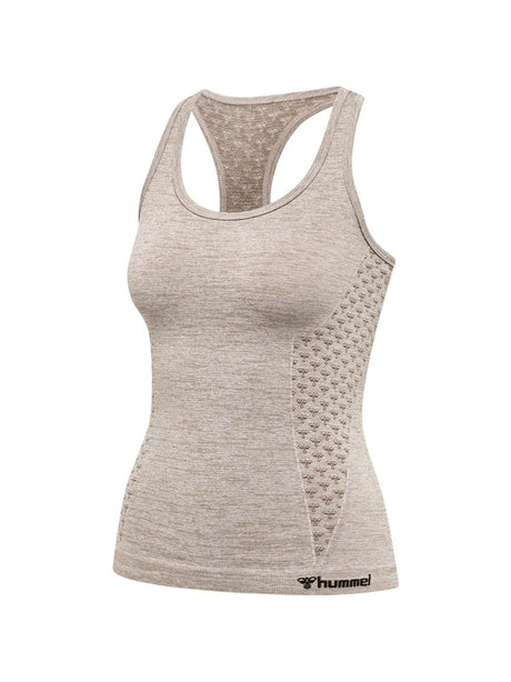 Image for Women's Brand Logo Embroided Sport Top,Beige