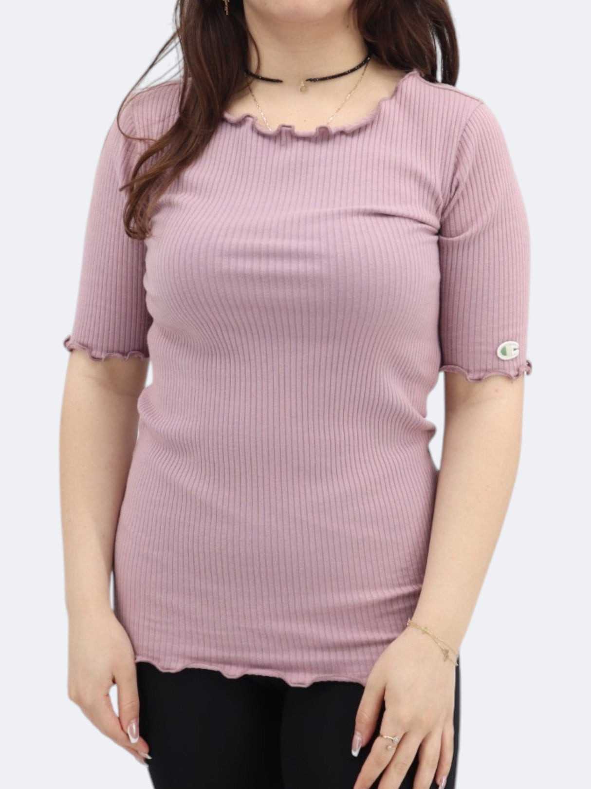 Women's Ribbed Top,Lilac