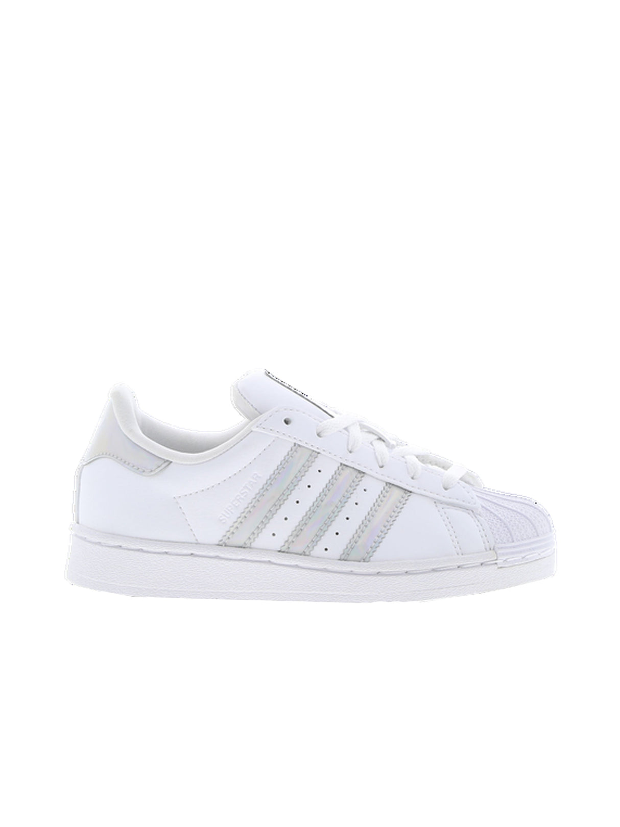 Kids Girl's Striped Sneakers,White