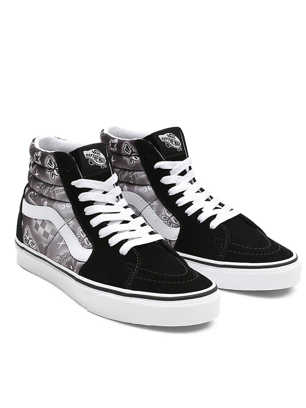 Kids Girl's Graphic Printed High Sneakers,Black