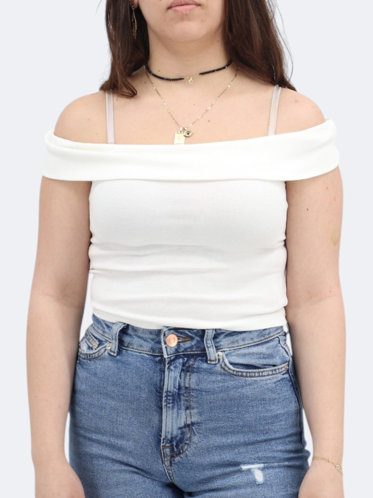 Women's Off Shoulders Top,White