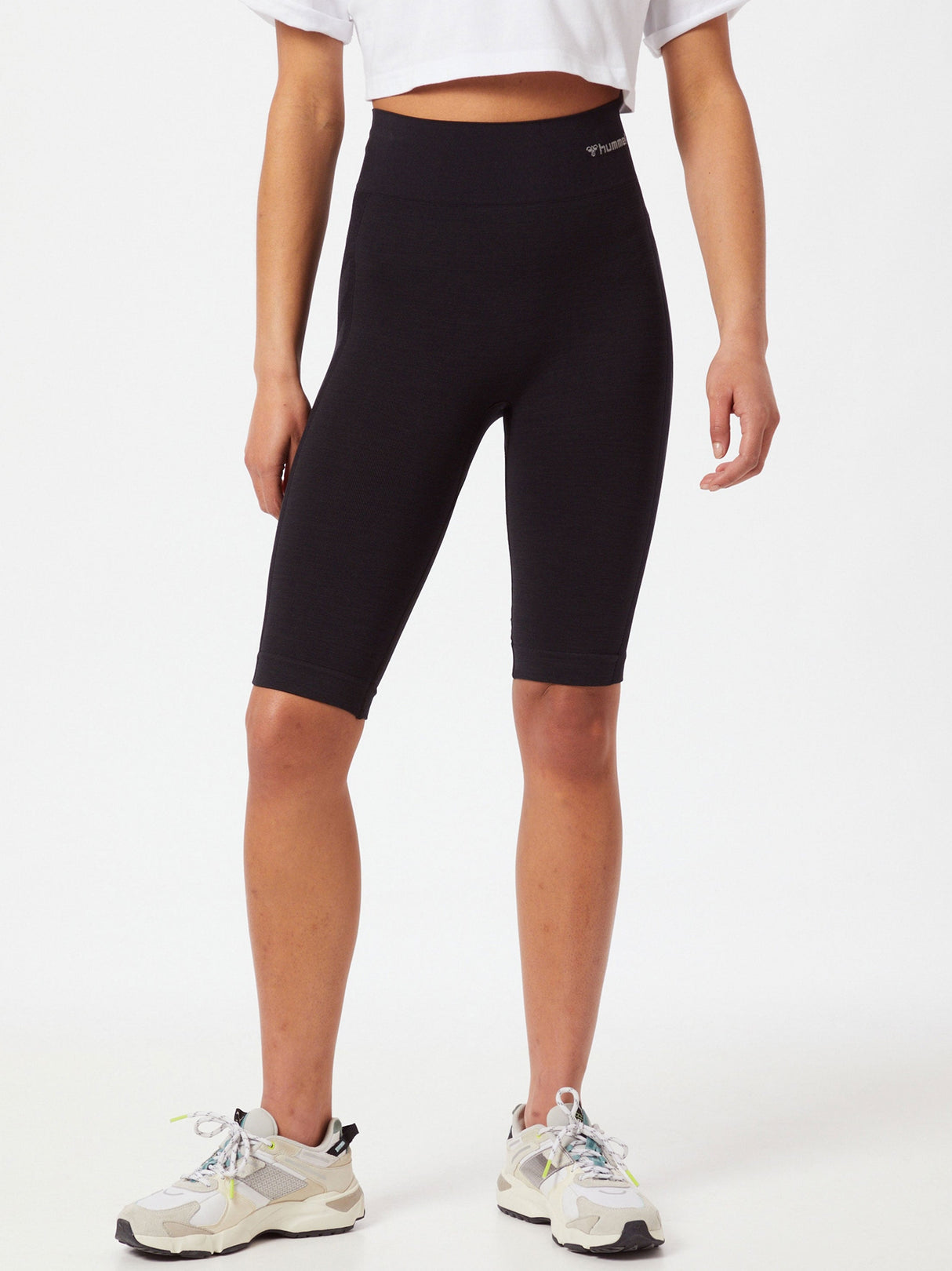 Women's Printed Short Leggings,Black