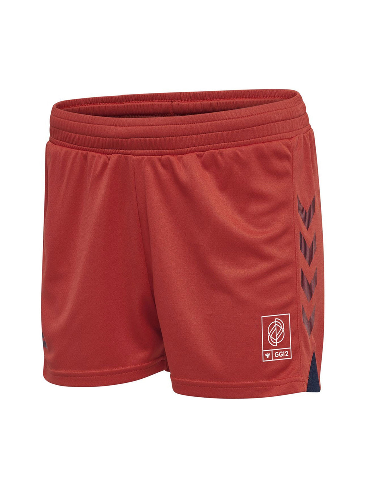 Women's Printed Sports Shorts,Red