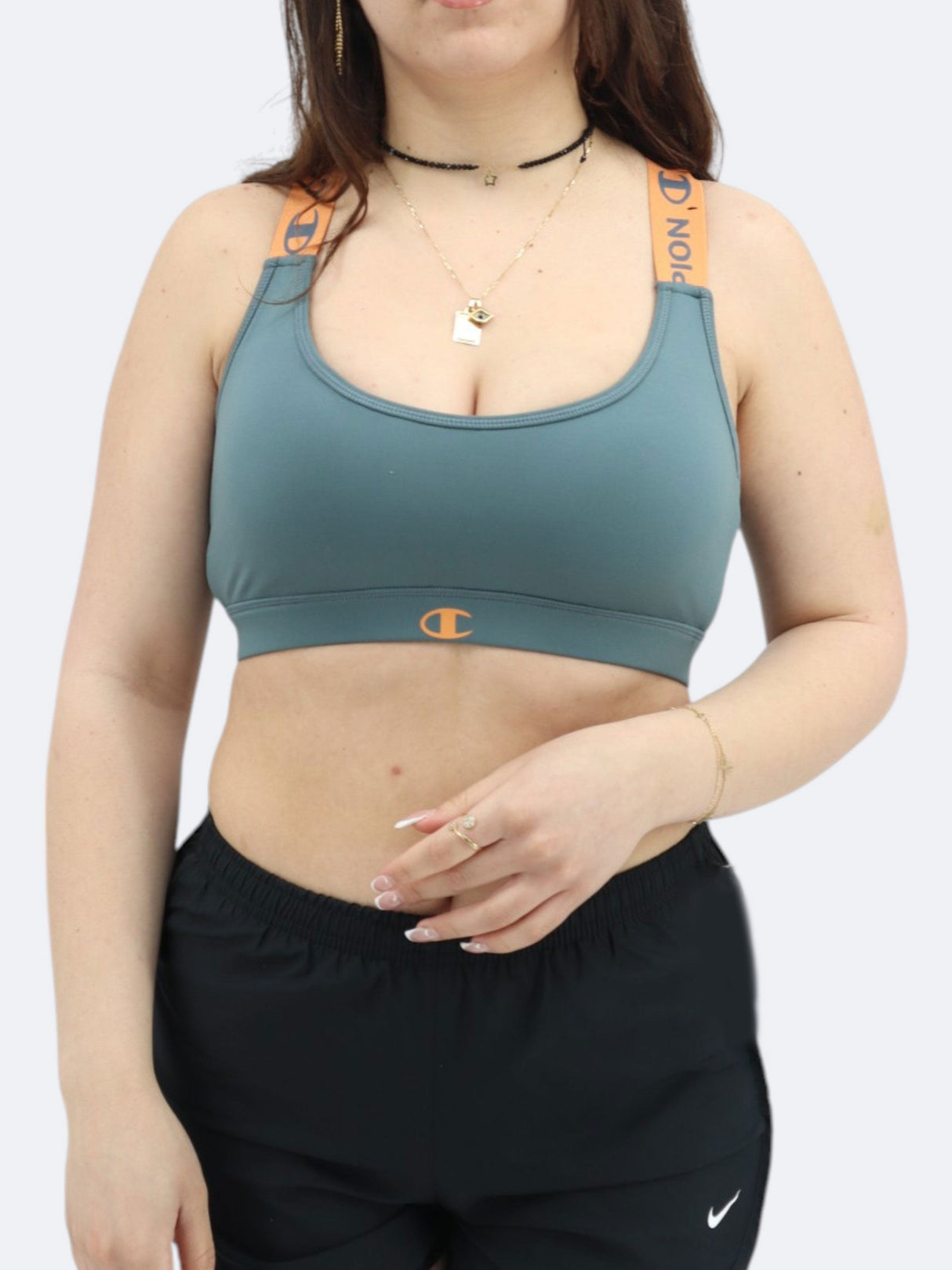 Women's Cropped Sports Top,Teal