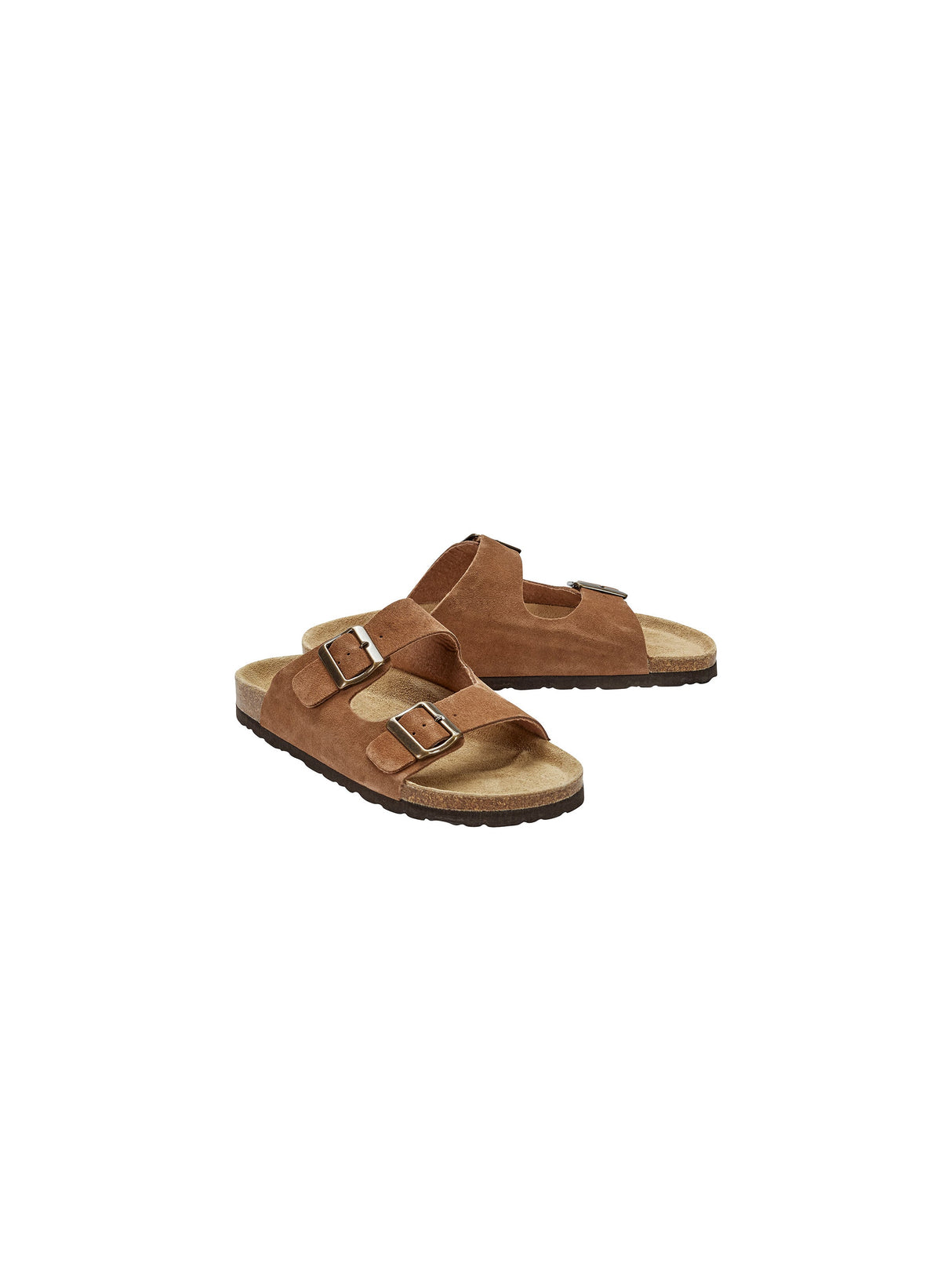 Image for Men's Adjustabe Buckle Slippers,Brown