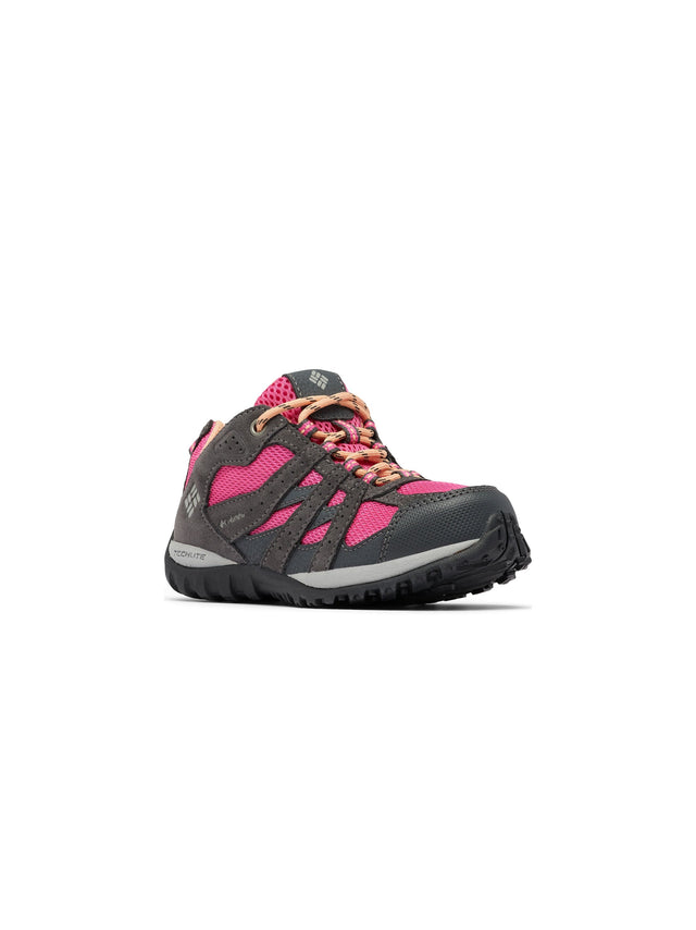 Image for Kids Girl's Textured Hiking Shoes,Grey/Pink