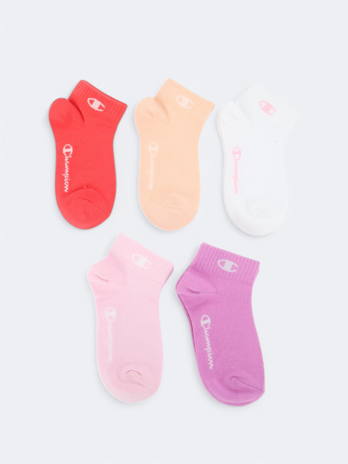 Kids Girl's 5 Pairs Plain Socks,Multi