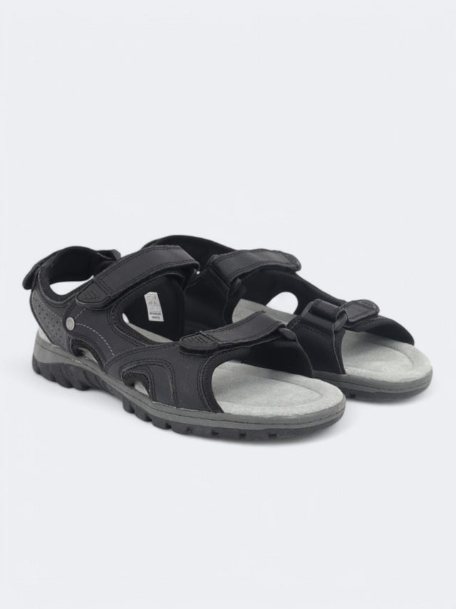 Image for Men's Textured Sandals,Black