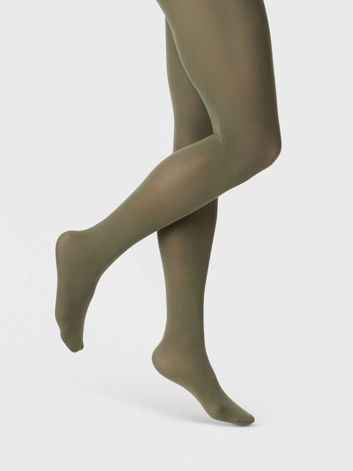 Image for Women's Plain Opaque Tights,Olive