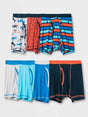 Image for Kid's Boy's 7 Pack Printed Boxer Briefs Set,Multi