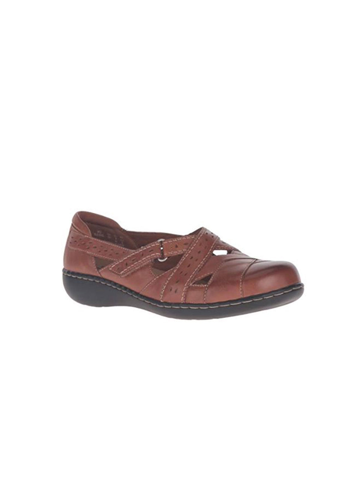Women's Textured Flat Shoes,Brown