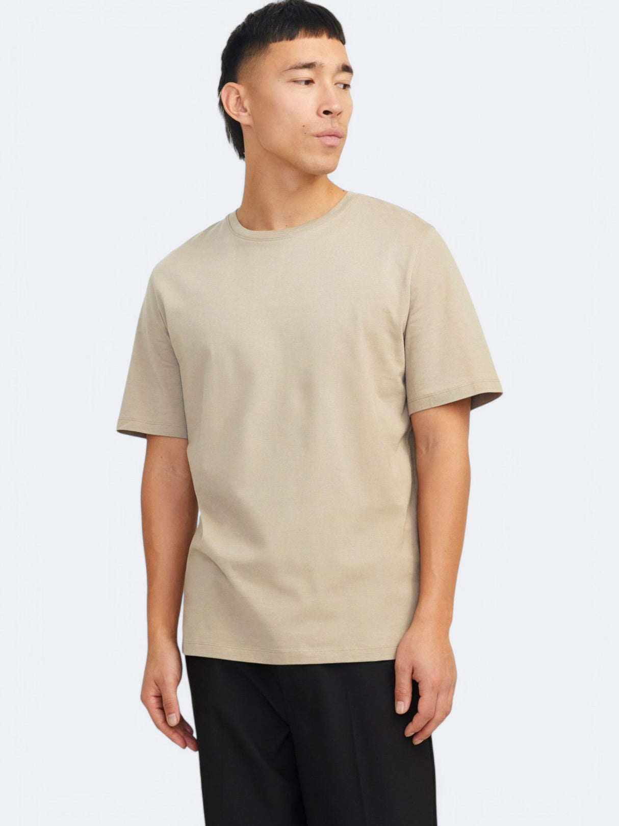 Men's Plain T-Shirt,Beige
