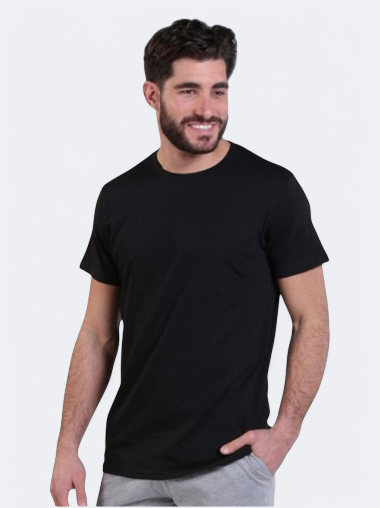 Men's Plain T-Shirt,Black