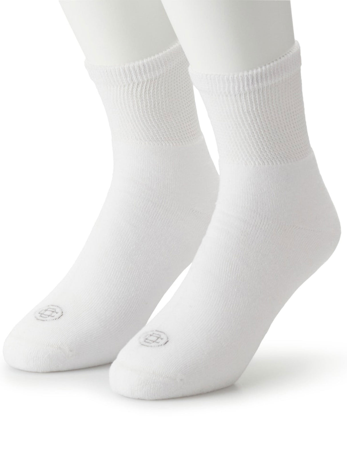 Image for Men's 2 Pairs Packs Plain Socks,White