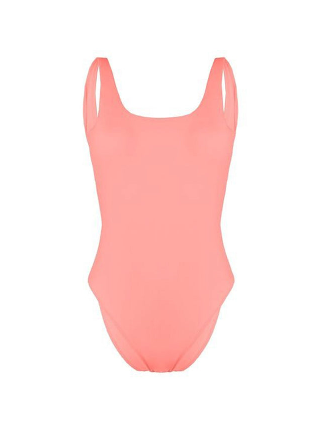 Image for Women's Open Back One Piece Swimsuit,Coral