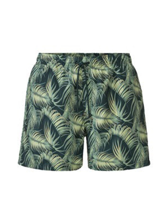 Image for Men's Printed Swim Trunks  Elastic Waist,Green