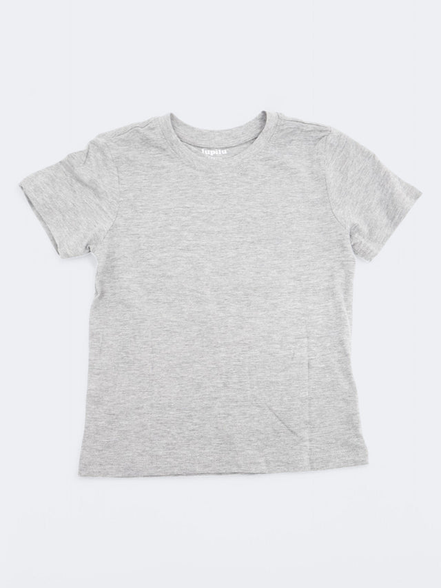 Image for Kid's Girl's Plain Casual Top,Light Grey