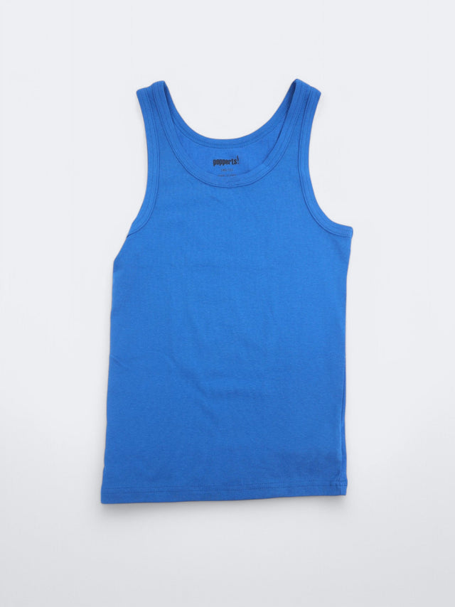 Image for Kid's Boy's Plain Tank Top,Blue