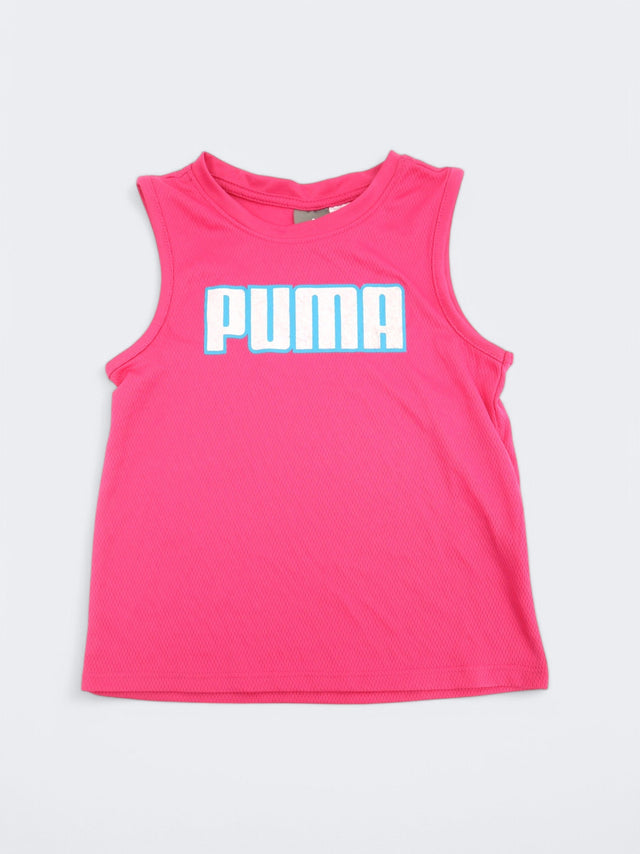 Image for Kid's Girl's Brand Logo Printed Tank Top,Pink