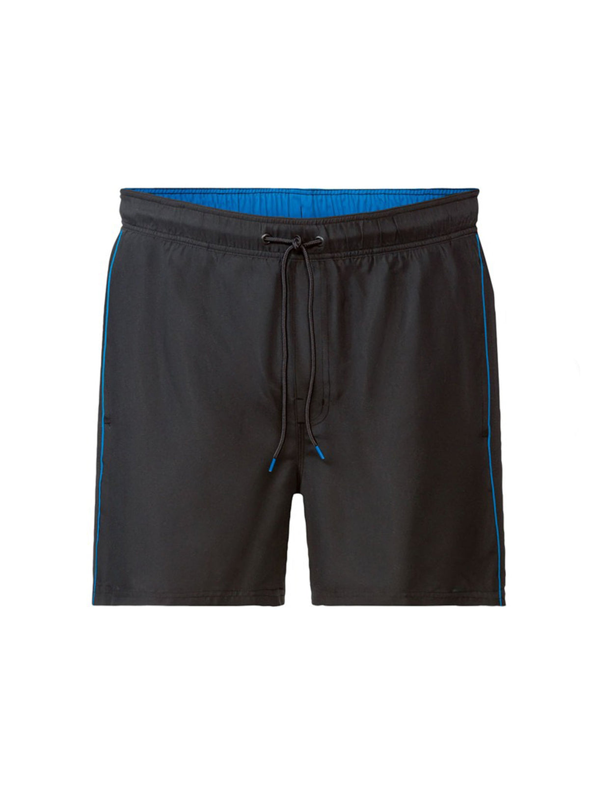 Image for Men's Solid Swim Short Elastic Waist,Black