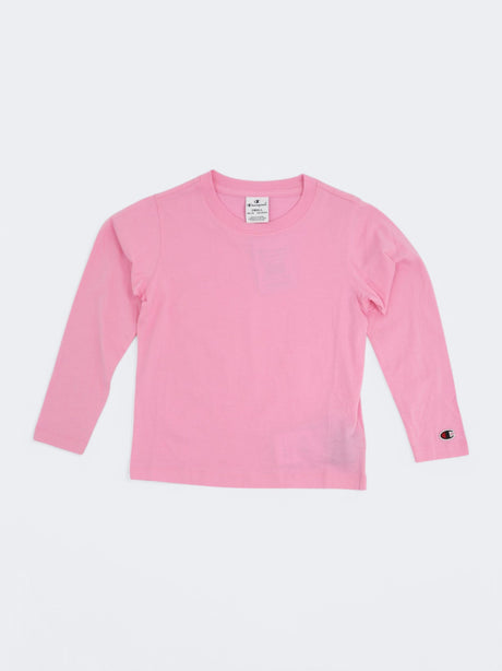 Image for Kid's Girl's Plain Long Sleeve Top,Pink