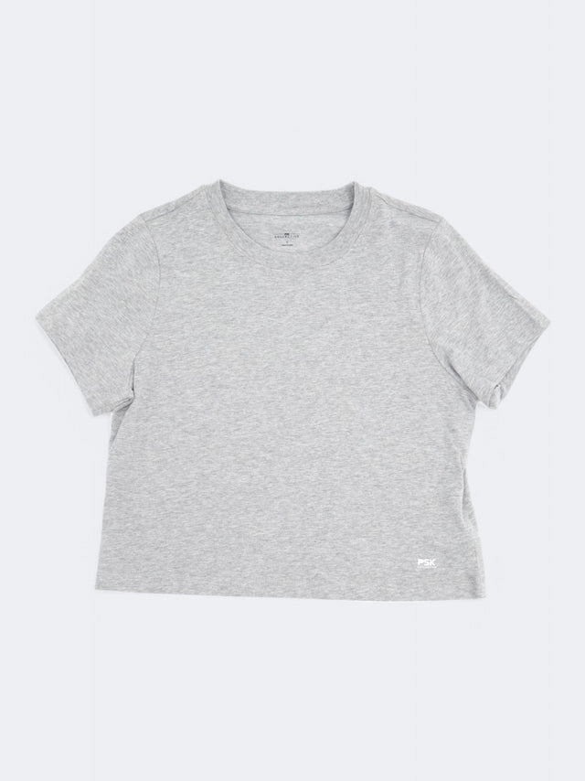 Image for Women's Brand Logo Printed T-Shirt,Light Grey